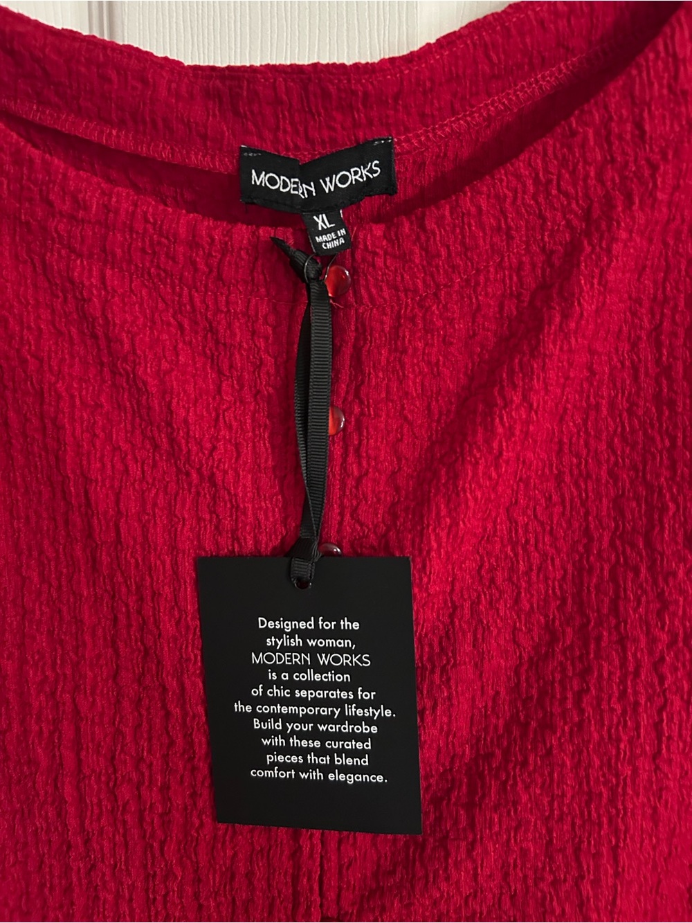 Red Button Up Tank - Picture 2 of 3